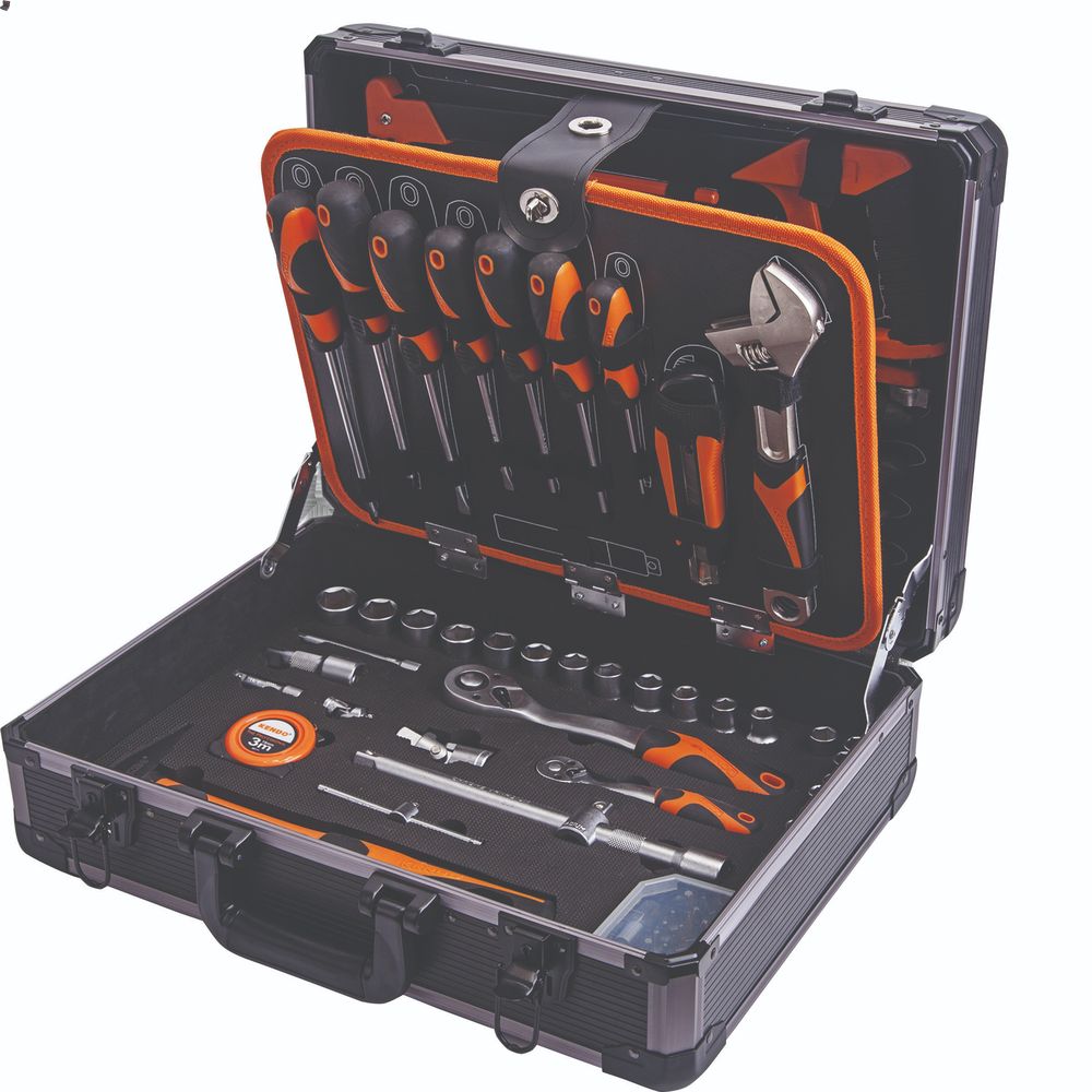 Kendo Tool Set including Aluminum Toolbox  – 124 Piece Kit
