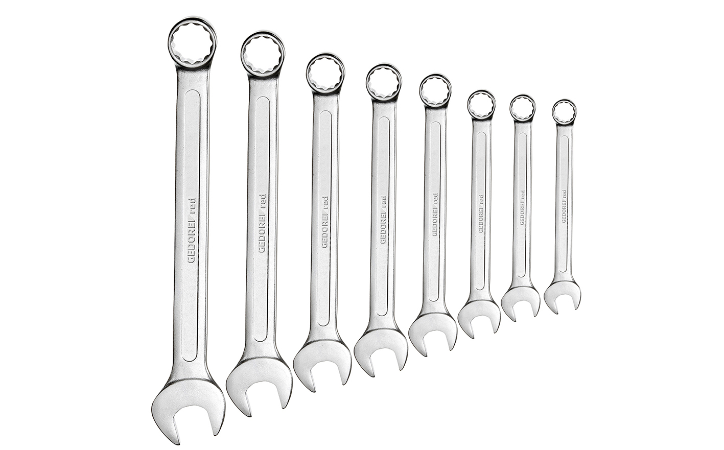 Gedore Red Combination Spanner Set – 8 Piece (9mm – 19mm)