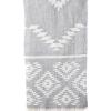 Turkish Bath / Beach Towel (100% Cotton) – Kelim Light Grey (95x175cm) Turkish Bath / Beach Towel (100% Cotton) – Kelim Light Grey (95x175cm)