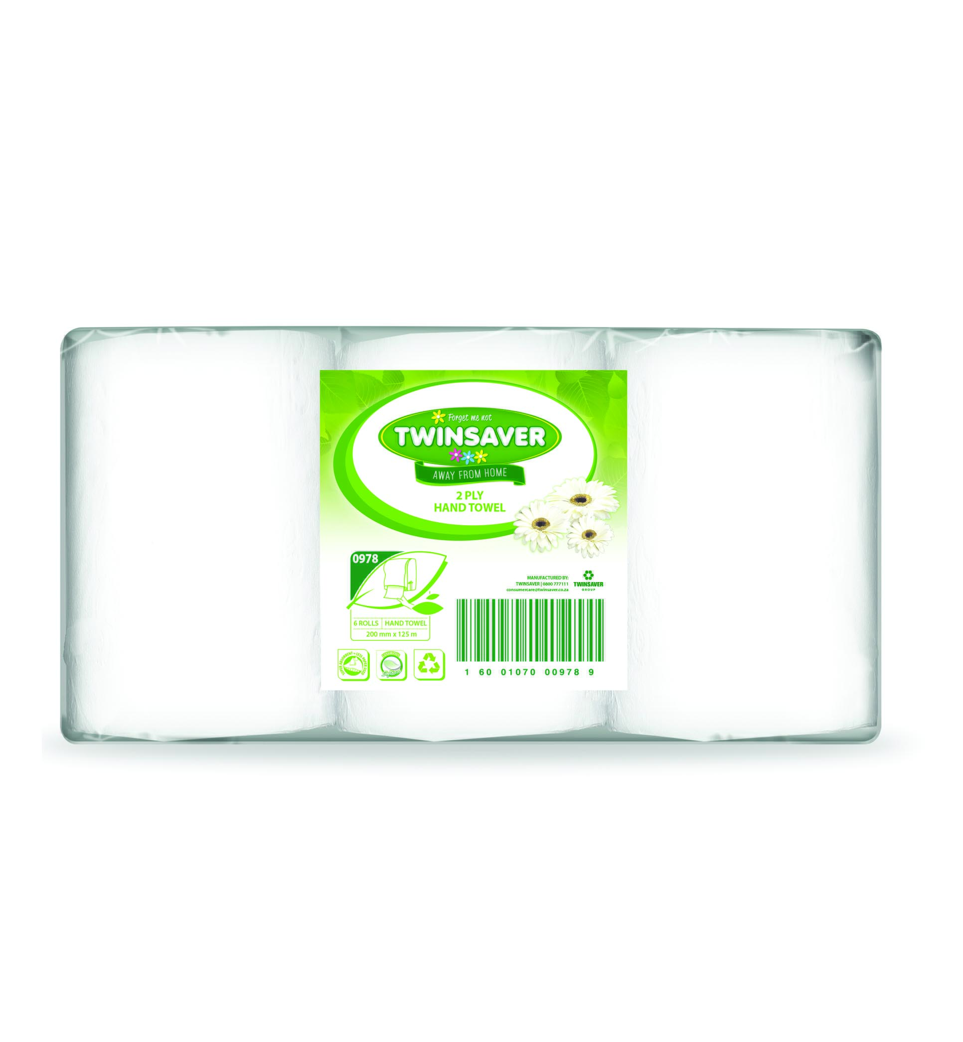 Twinsaver Control Hand Towel 2 Ply 6 rolls 0978