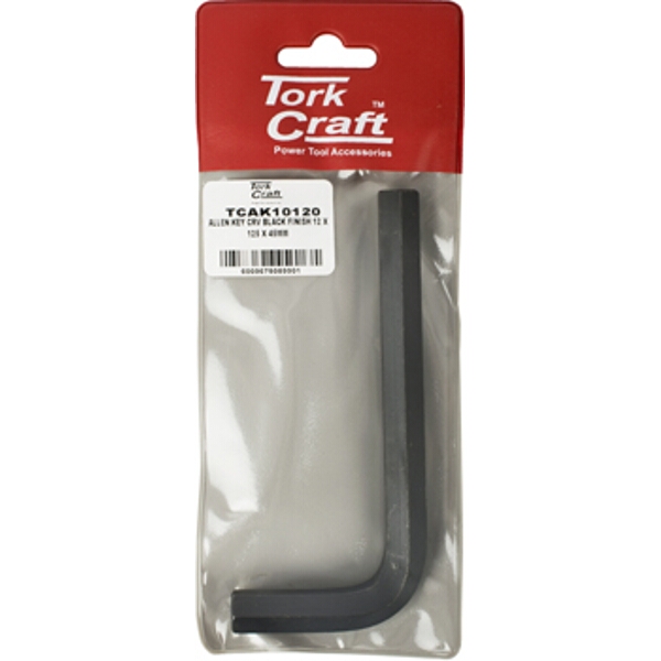 Tork Craft Allen Key Crv Black Finish 12 x 125 x 45mm