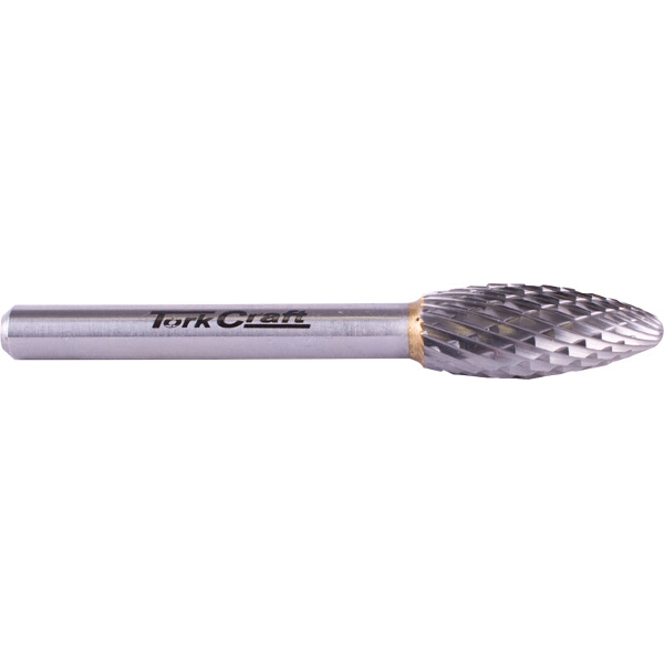 Tork Craft Rotary Burr Tungsten 10x25x6mm Round Point