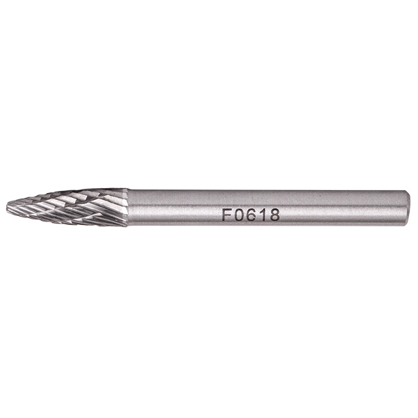 Tork Craft Rotary Burr Tungsten 6x18x6mm Round Point