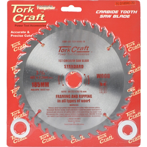 Tork Craft Blade TCT 185 x 40T 30/20/16/1 General Purpose Combination