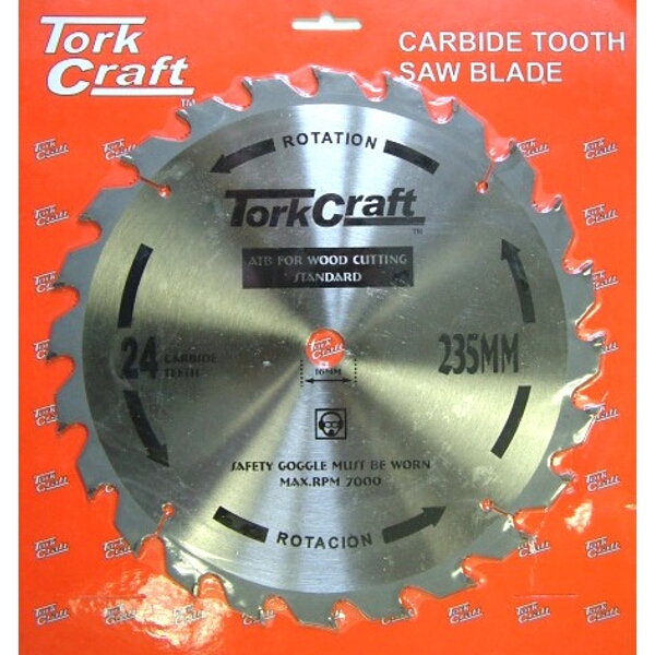 Tork Craft Blade TCT 235 x 24T 16mm General Purpose Rip