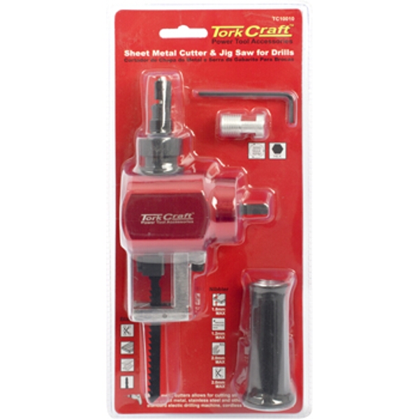 Tork Craft Nibbler Saw Attachment for Drills Cutting Sheet Metals