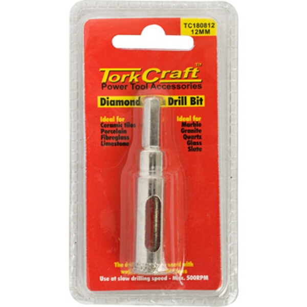 Tork Craft Diamond Core Bit 12mm for Tiles