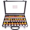 Tork Craft Router Bit Set 35 Piece Alum.Case Glass 1/4″ Tork Craft Router Bit Set 35 Piece Alum.Case Glass 1/4″