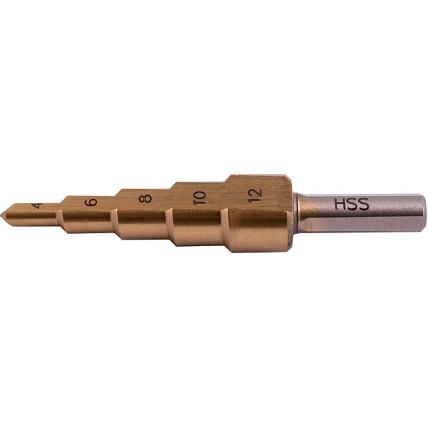 Tork Craft Step Drill Hss 4-12mmx2mm