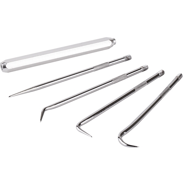 Tork Craft Precision Blade Probe Set 4 Piece Straight / Hook / 2 x Bend