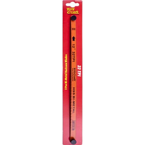 Tork Craft 2 Piece Hacksaw Blade Bi-Metal 32Tx300 Hanging Card
