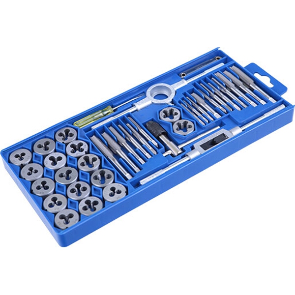 Tork Craft Tap & Die Set 39 Piece In Plastic Case