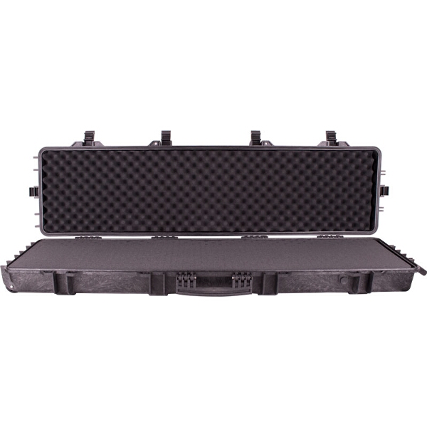 Tork Craft Plastic Case 1387.5×393.7×152.4mm Od with Foam, Black Rifle Case