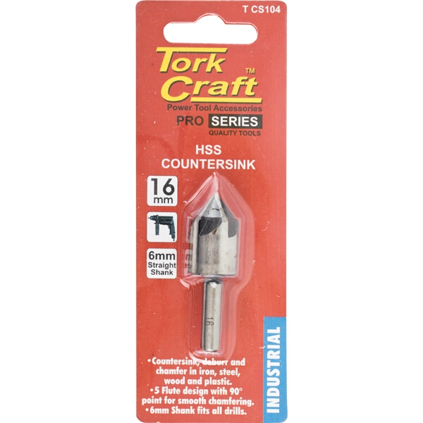 Tork Craft Countersink HSS 16mm 5/8″ 90 Degree