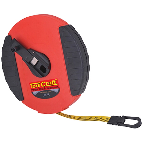 Tork Craft Measuring Tape Fiberglass 30M x 13mm Heavy Duty Abs Case