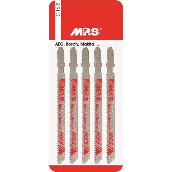 MPS Jigsaw Blade  100mm 12Tpi Tapered T-Shank T101AMPS3116-5