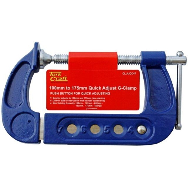 Tork Craft Clamp G Quick Adjust 100mm – 175mm