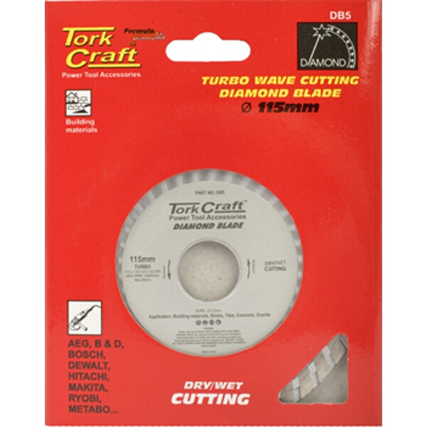 Tork Craft Diamond Blade Turbo 115mm