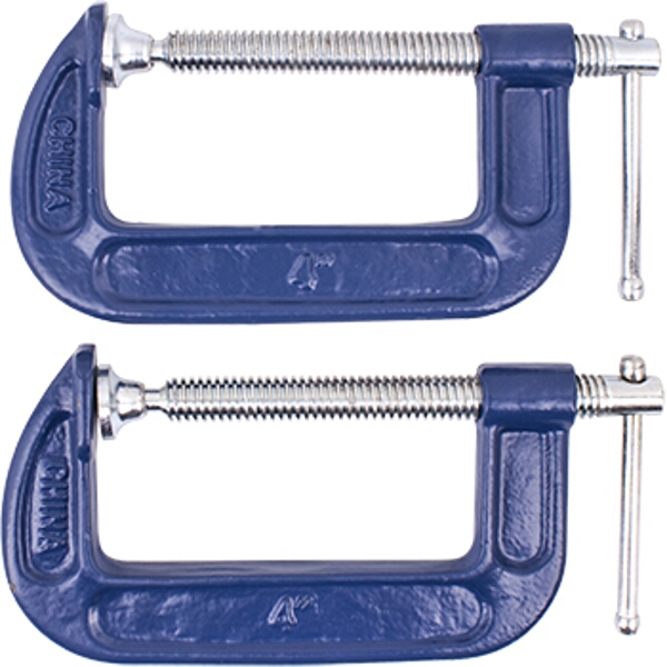 Tork Craft Clamp G Heavy Duty 100mm Twin Pack 4″