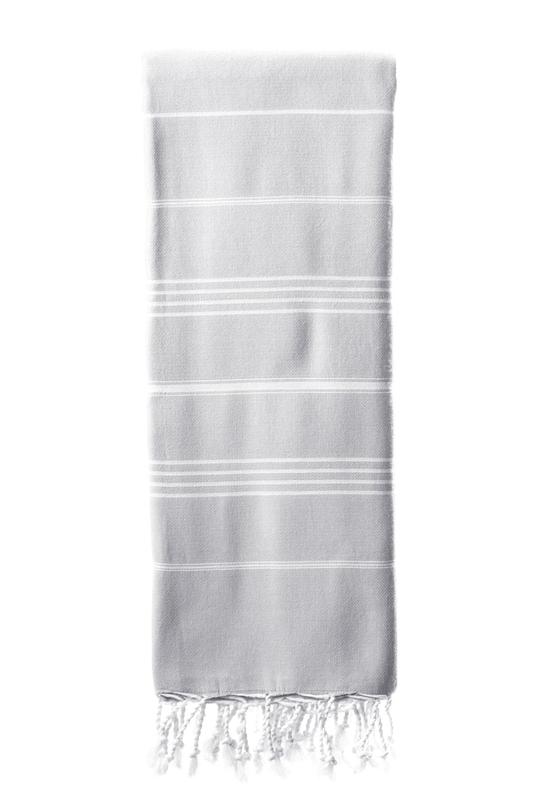 Turkish Throw 100% Cotton – Elim Light Grey (160x220cm)
