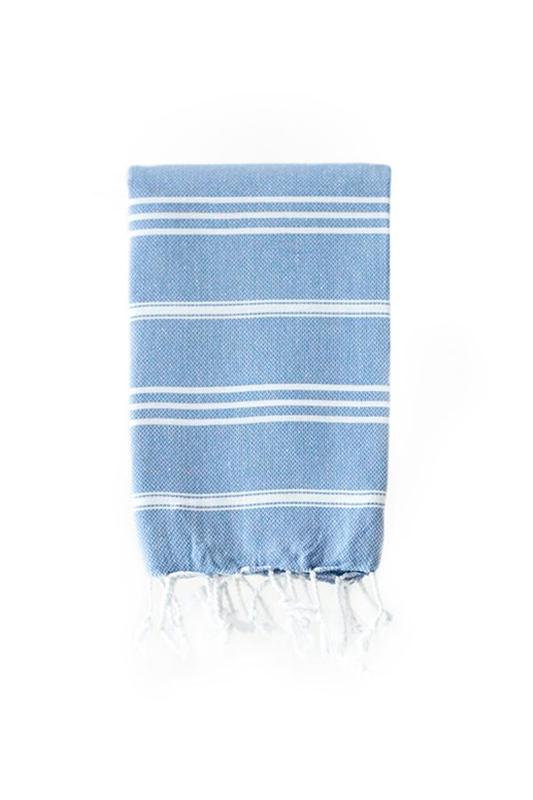 Turkish Hand Towel-100% Cotton – Elim Denim Blue (60x90cm)