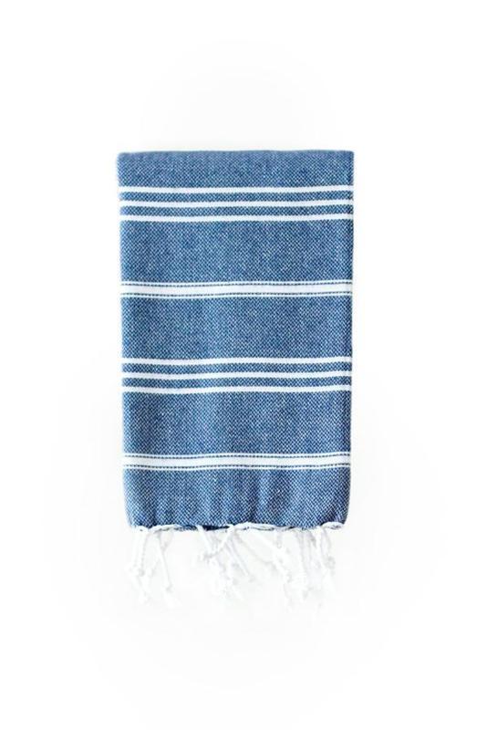 Turkish Hand Towel-100% Cotton – Elim Navy (60x90cm)