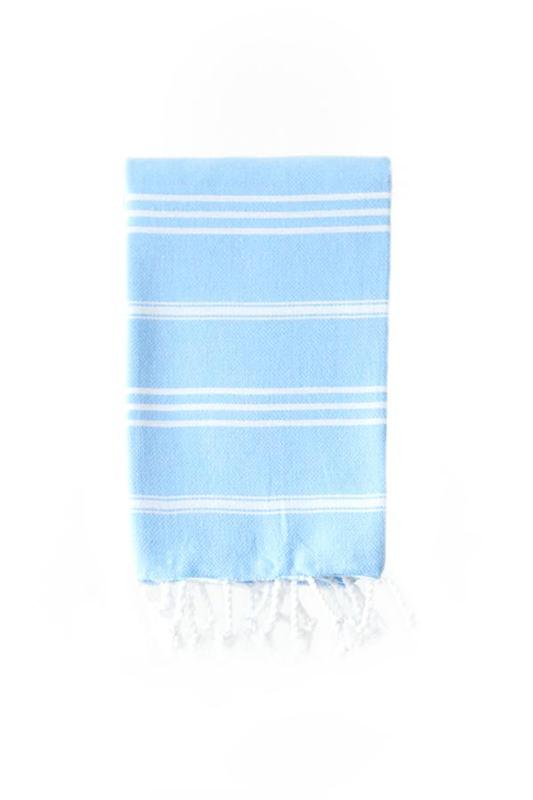 Turkish Hand Towel-100% Cotton – Elim Light Blue (60x90cm)