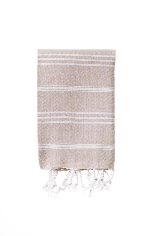 Turkish Hand Towel-100% Cotton – Elim Sand (60x90cm)