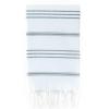 Turkish Hand Towel-100% Cotton – Elim White & Grey (60x90cm) Turkish Hand Towel-100% Cotton – Elim White & Grey (60x90cm)