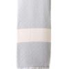 Turkish Blanket 100% Cotton – Dimanta Light Grey (220x240cm) Turkish Blanket 100% Cotton – Dimanta Light Grey (220x240cm)