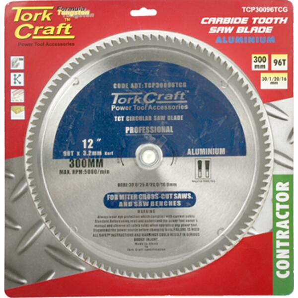 Tork Craft Blade Contractor 300 X 96T TCG Pos.30/1/16 Circular Saw TCT