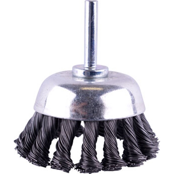 Tork Craft Wire Cup Brush Twisted Plain 65mm X 6mm Shaft Blister