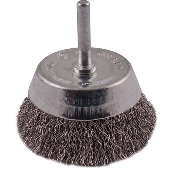 Tork Craft Wire Cup Brush 63mm 6mm Shaft Stainless Steel