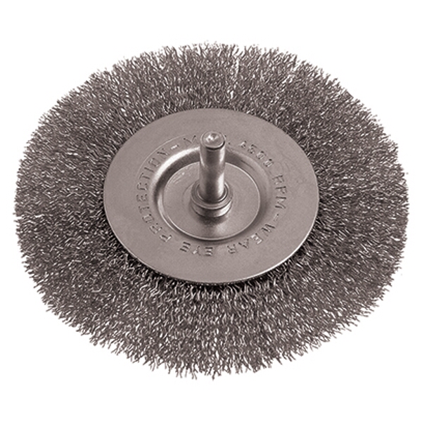 Tork Craft Wire Wheel Brush 100mm 6mm Shaft Stainless Steel