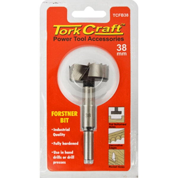 Tork Craft Forstner Bit 38mm Carded