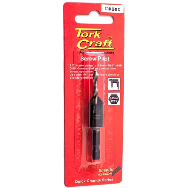 Tork Craft Screw Pilot No.8 Carded