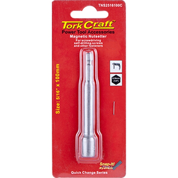 Tork Craft Nutsetter Magnetic 5/16″X 100mm 1/Card