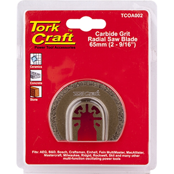 Tork Craft Quick Change Carbide Grit Radial Saw Blade 65mm(2-9/16″)