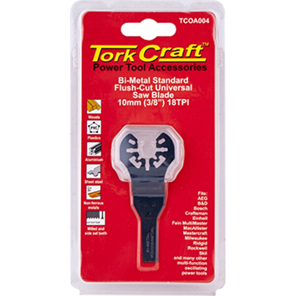 Tork Craft Quick Change Flush Cut Metal Saw Blade 10mm(3/8″)18Tpi