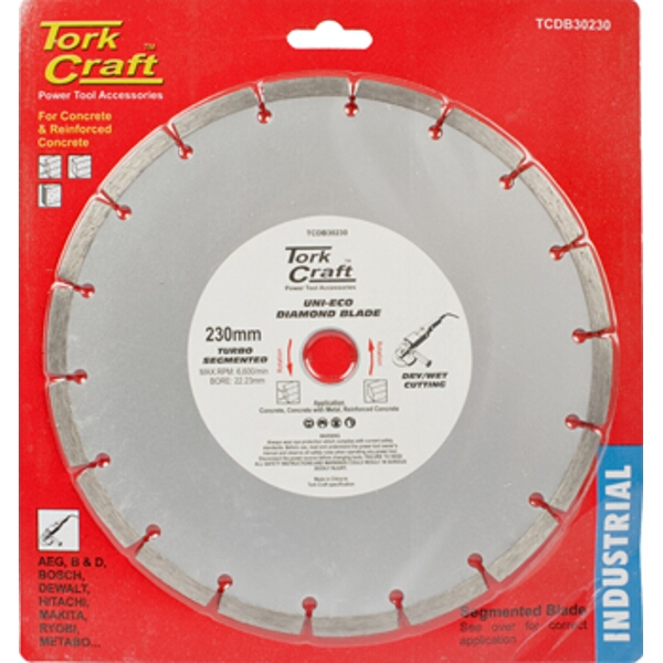 Tork Craft Diamond Blade Segm.230mm Reinf.Concrete