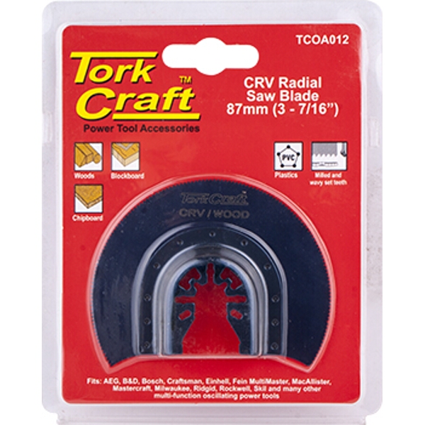 Tork Craft Quick Change Radial Saw Blade 87mm(3-7/16″) Crv