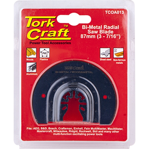 Tork Craft Quick Change Radial Saw Blade 87mm(3-7/16″) M42