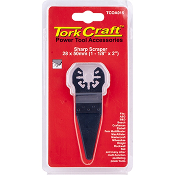 Tork Craft Quick Change Sharp Scraper 28X50mm(1-1/8″X2″)