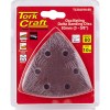 Tork Craft Oscillating Sandpaper A/O 93mm 10Pc Delta Shape 80Grit Tork Craft Oscillating Sandpaper A/O 93mm 10Pc Delta Shape 80Grit
