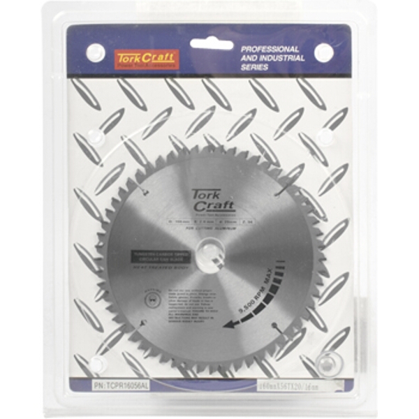 Tork Craft Blade TCT 160 X 56T 20/16mm Alum Cutting Professional Industrial