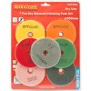 Tork Craft Set of 7 Diamond Polishing Pads 100mm Dry Use Tork Craft Set of 7 Diamond Polishing Pads 100mm Dry Use