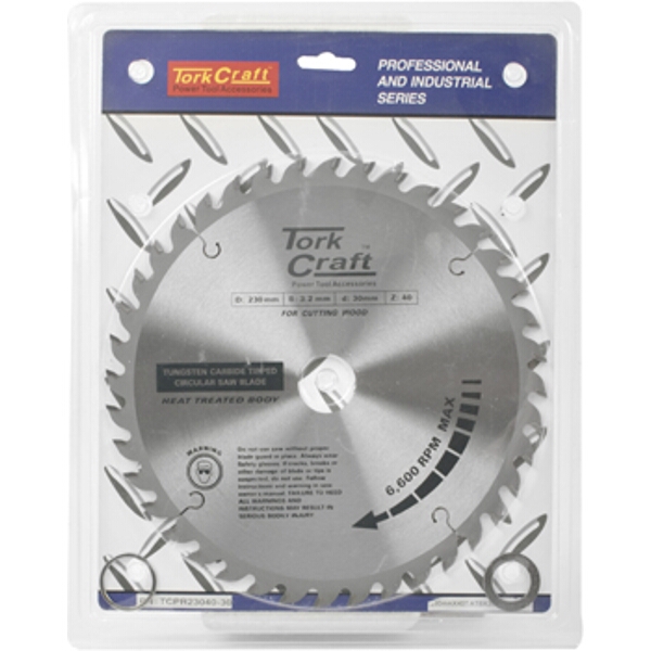 Tork Craft Blade TCT 230 X 40T 30/1/20 Atb Positive Professional Industrial