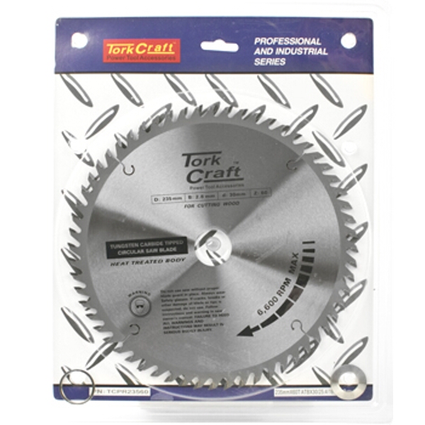 Tork Craft Blade TCT 235X60T 30/25/16 Atb Positive Professional Industrial