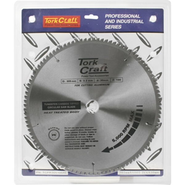 Tork Craft Blade EuroTip TCT 305X100T 30mm Alum TCG Negative Pro Industrial