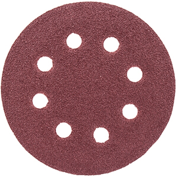 Tork Craft Sanding Disc Hook & Loop 115mm 80 Grit with Holes 10/Pk